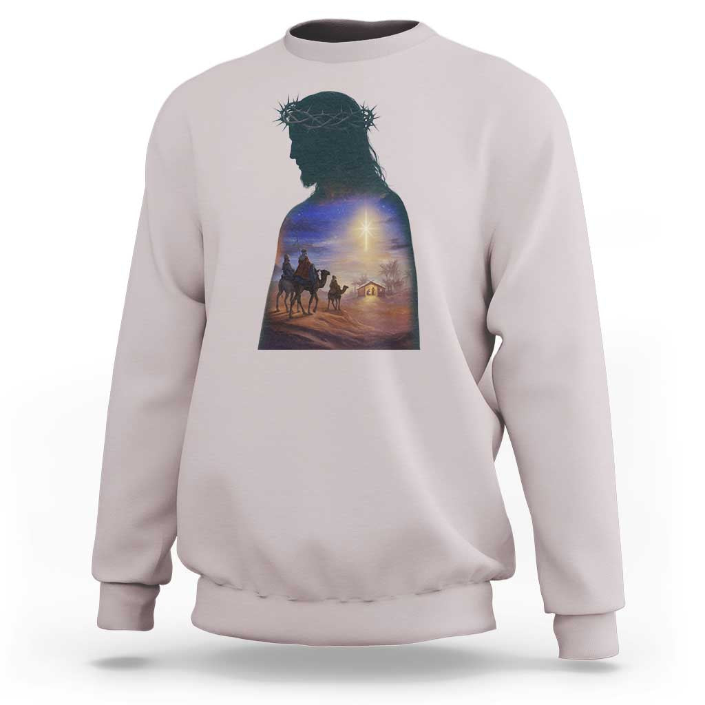 Three Wise Men Nativity Scene Sweatshirt Christian Jesus Faith - Wonder Print Shop