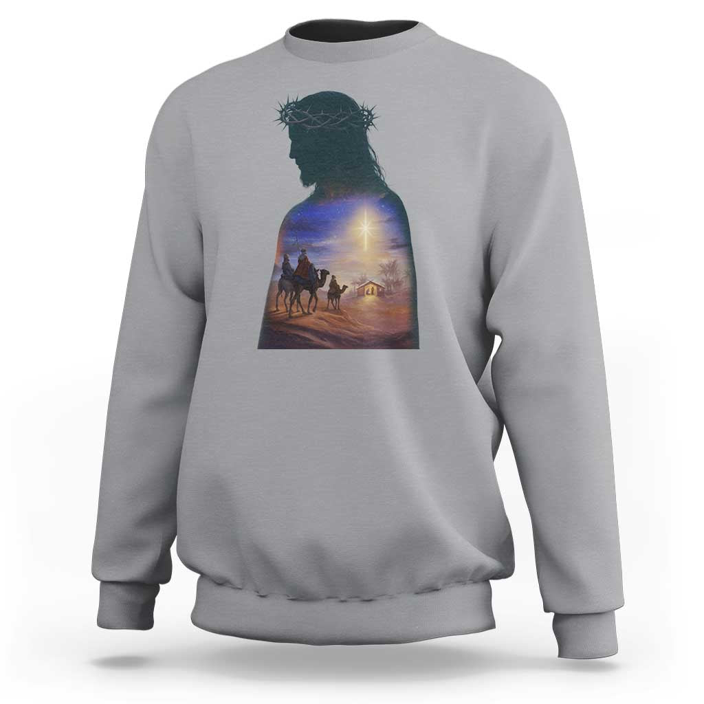 Three Wise Men Nativity Scene Sweatshirt Christian Jesus Faith - Wonder Print Shop