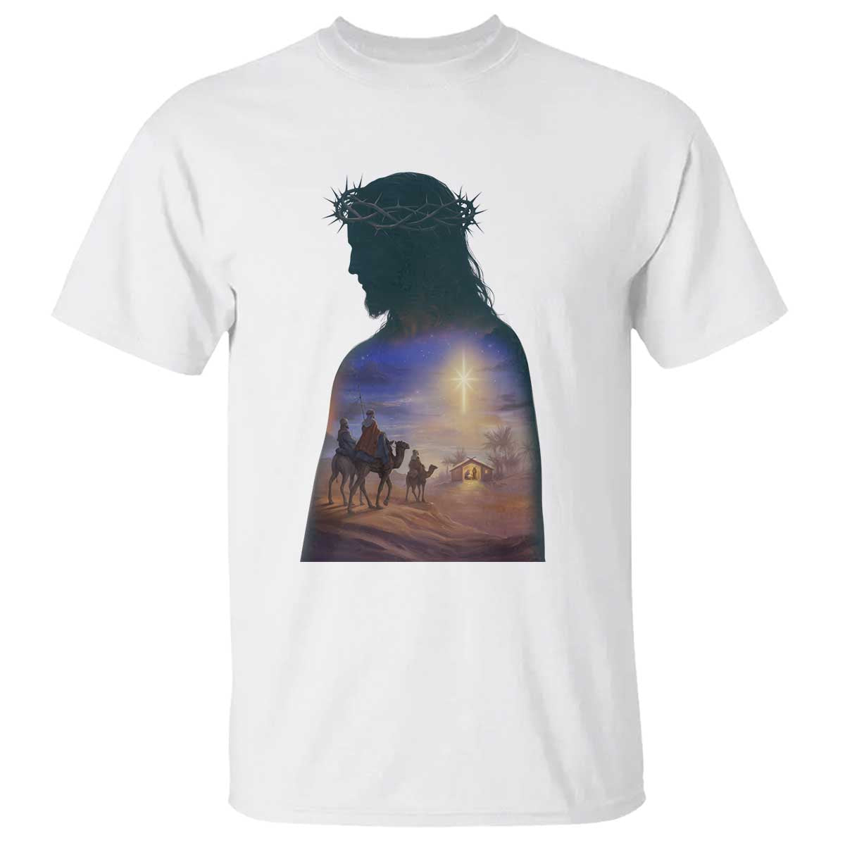 Three Wise Men Nativity Scene T Shirt Christian Jesus Faith - Wonder Print Shop