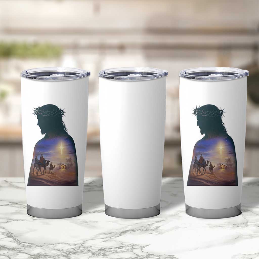 Three Wise Men Nativity Scene Tumbler Cup Christian Jesus Faith - Wonder Print Shop
