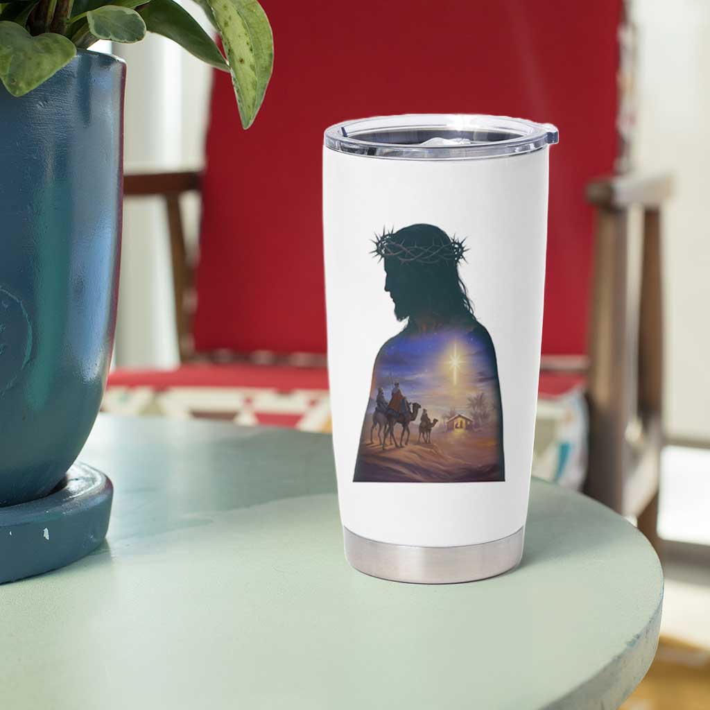 Three Wise Men Nativity Scene Tumbler Cup Christian Jesus Faith - Wonder Print Shop