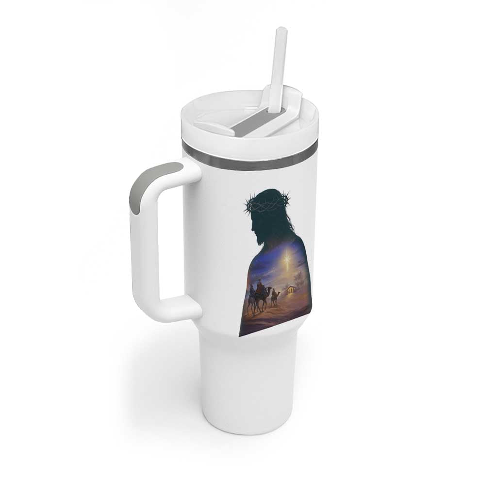 Three Wise Men Nativity Scene Tumbler With Handle Christian Jesus Faith - Wonder Print Shop