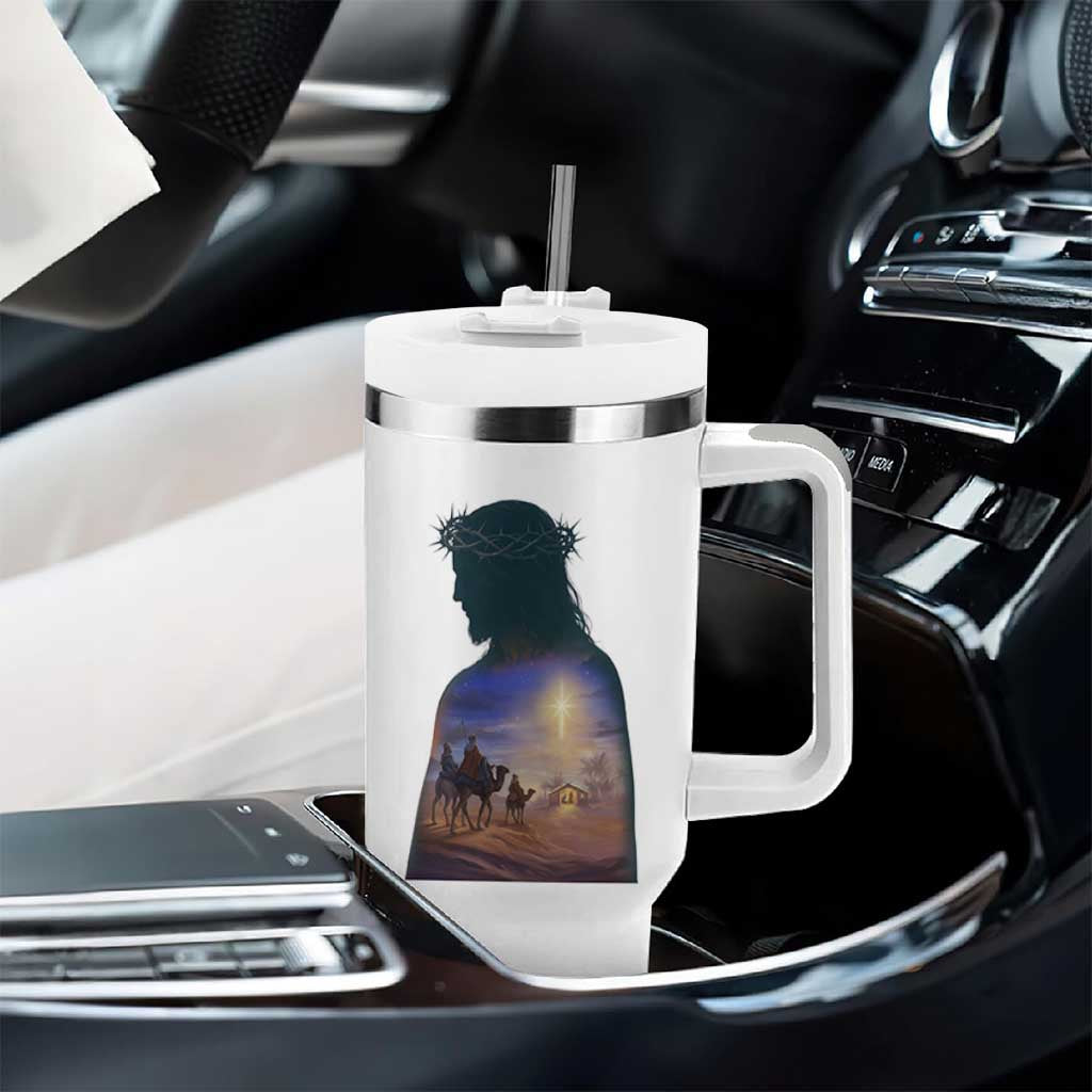 Three Wise Men Nativity Scene Tumbler With Handle Christian Jesus Faith - Wonder Print Shop