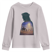 Three Wise Men Nativity Scene Youth Sweatshirt Christian Jesus Faith - Wonder Print Shop