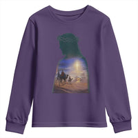 Three Wise Men Nativity Scene Youth Sweatshirt Christian Jesus Faith - Wonder Print Shop