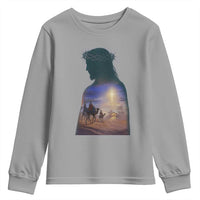 Three Wise Men Nativity Scene Youth Sweatshirt Christian Jesus Faith - Wonder Print Shop