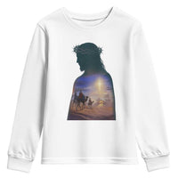 Three Wise Men Nativity Scene Youth Sweatshirt Christian Jesus Faith - Wonder Print Shop