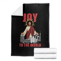Jesus Christmas Throw Blanket Joy To The World Christian - Wonder Print Shop