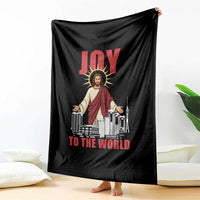 Jesus Christmas Throw Blanket Joy To The World Christian - Wonder Print Shop