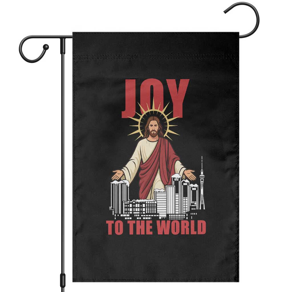 Jesus Christmas Garden Flag Joy To The World Christian - Wonder Print Shop