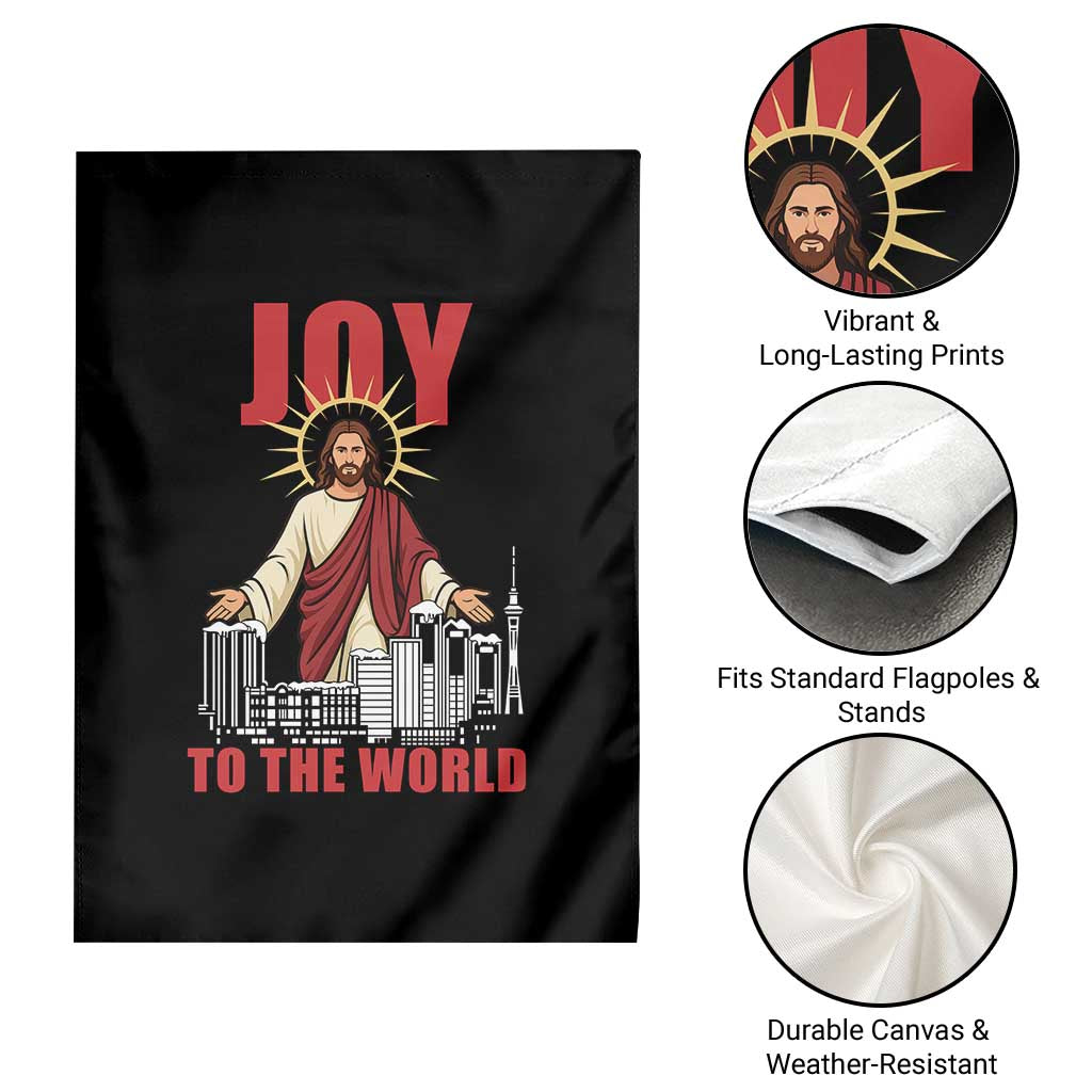 Jesus Christmas Garden Flag Joy To The World Christian - Wonder Print Shop