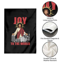 Jesus Christmas Garden Flag Joy To The World Christian - Wonder Print Shop