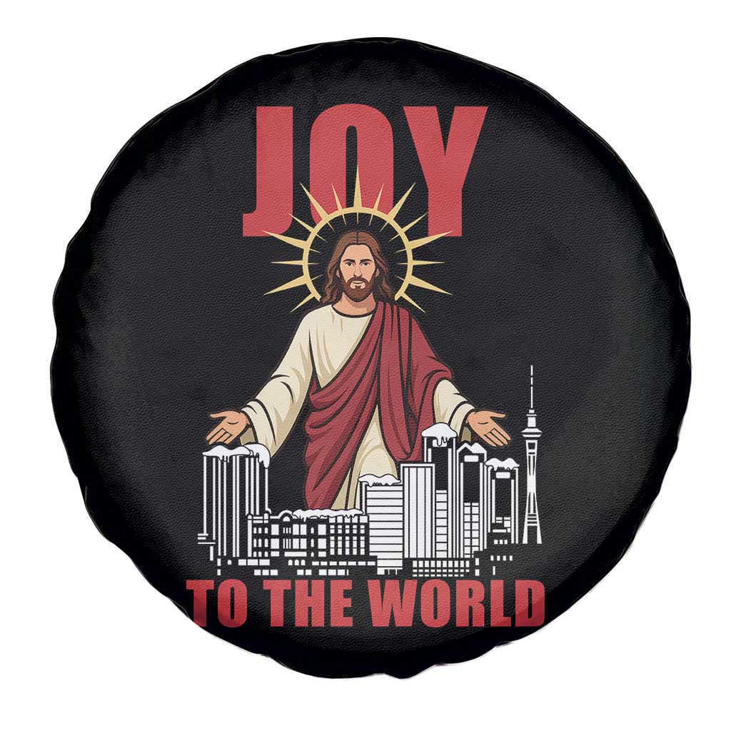 Jesus Christmas Spare Tire Cover Joy To The World Christian - Wonder Print Shop