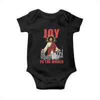 Jesus Christmas Baby Onesie Joy To The World Christian - Wonder Print Shop