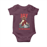 Jesus Christmas Baby Onesie Joy To The World Christian - Wonder Print Shop