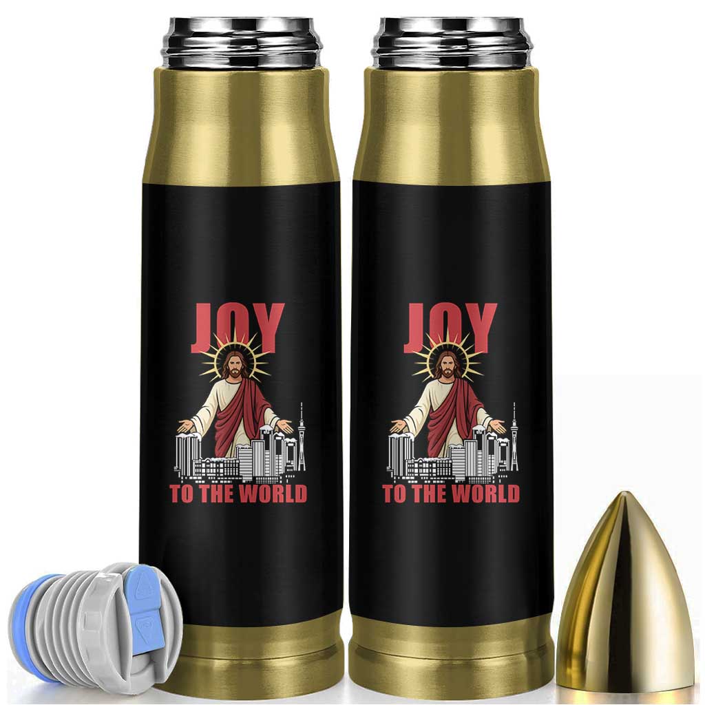 Jesus Christmas Bullet Tumbler Joy To The World Christian - Wonder Print Shop