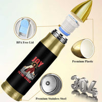 Jesus Christmas Bullet Tumbler Joy To The World Christian - Wonder Print Shop