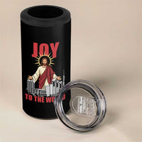 Jesus Christmas 4 in 1 Can Cooler Tumbler Joy To The World Christian - Wonder Print Shop