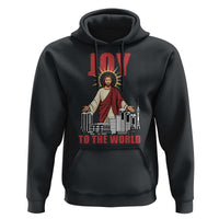 Jesus Christmas Hoodie Joy To The World Christian - Wonder Print Shop