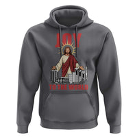 Jesus Christmas Hoodie Joy To The World Christian - Wonder Print Shop