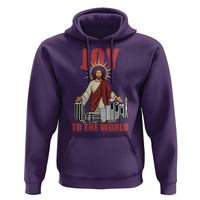 Jesus Christmas Hoodie Joy To The World Christian - Wonder Print Shop