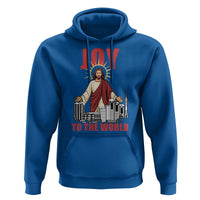 Jesus Christmas Hoodie Joy To The World Christian - Wonder Print Shop
