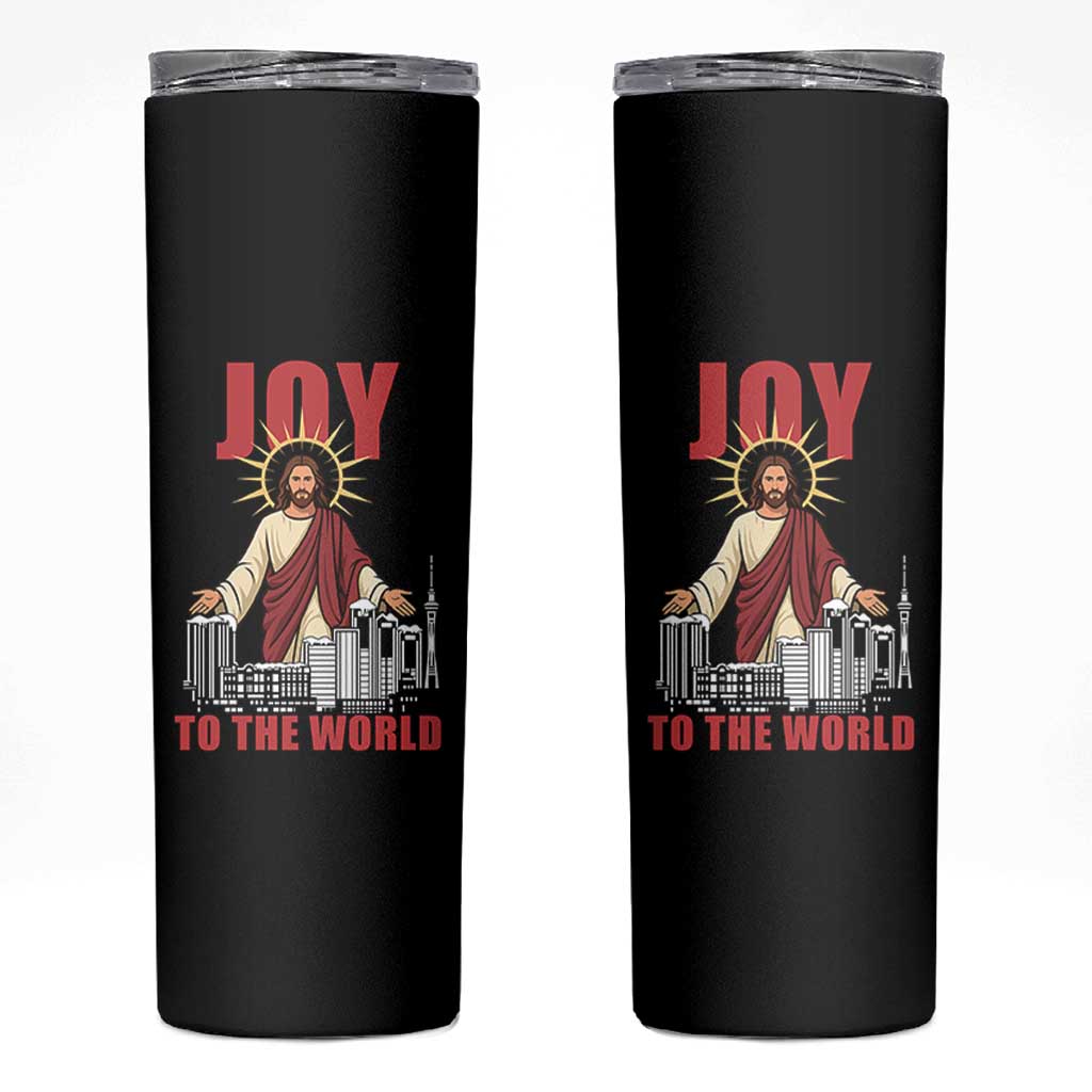 Jesus Christmas Skinny Tumbler Joy To The World Christian - Wonder Print Shop
