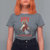 Jesus Christmas T Shirt For Women Joy To The World Christian - Wonder Print Shop