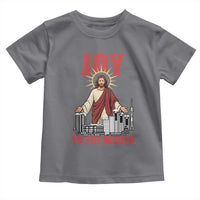 Jesus Christmas Toddler T Shirt Joy To The World Christian - Wonder Print Shop
