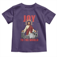 Jesus Christmas Toddler T Shirt Joy To The World Christian - Wonder Print Shop