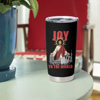 Jesus Christmas Tumbler Cup Joy To The World Christian - Wonder Print Shop