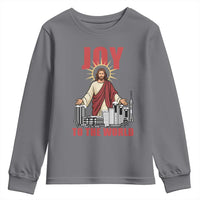 Jesus Christmas Youth Sweatshirt Joy To The World Christian - Wonder Print Shop