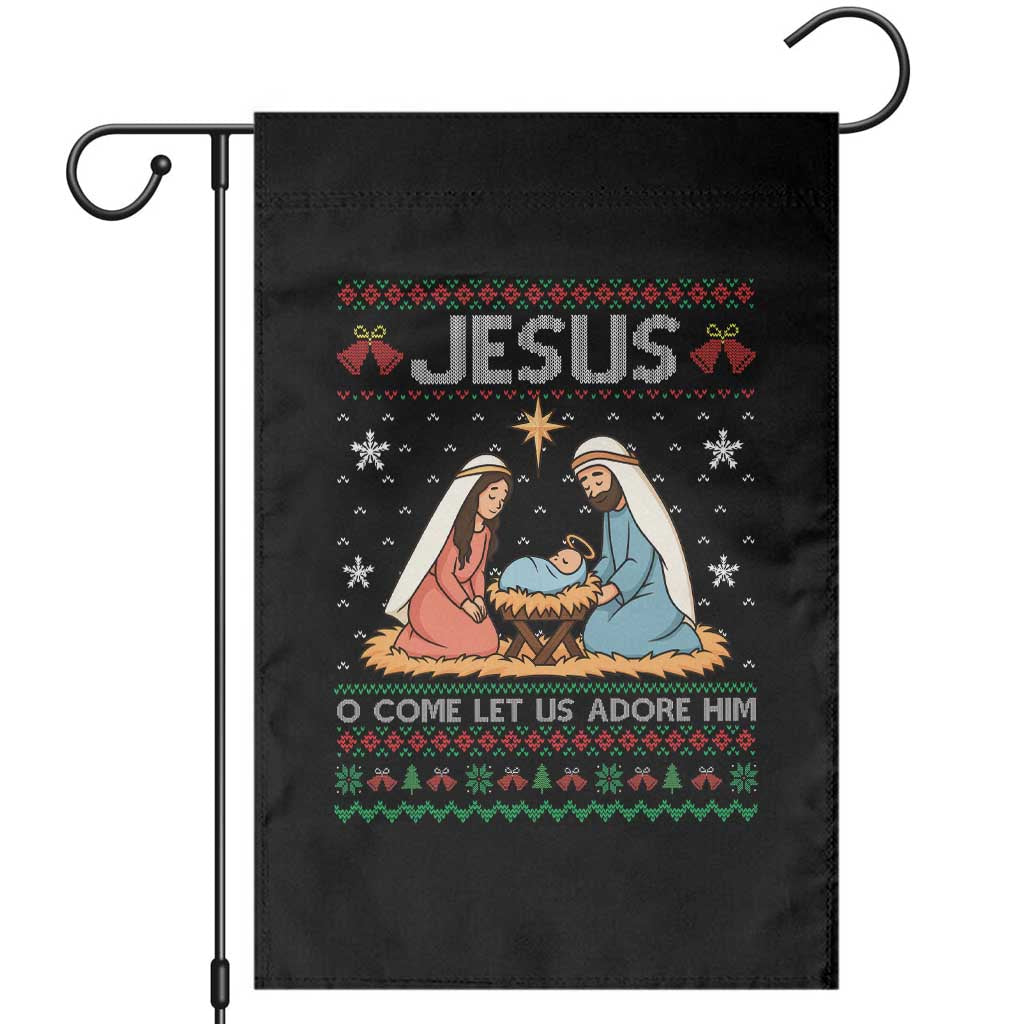 Nativity Scene Christmas Garden Flag Baby Jesus Christian Xmas - Wonder Print Shop
