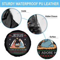 Nativity Scene Christmas Spare Tire Cover Baby Jesus Christian Xmas - Wonder Print Shop