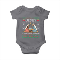 Nativity Scene Christmas Baby Onesie Baby Jesus Christian Xmas - Wonder Print Shop