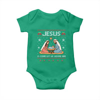 Nativity Scene Christmas Baby Onesie Baby Jesus Christian Xmas - Wonder Print Shop