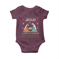 Nativity Scene Christmas Baby Onesie Baby Jesus Christian Xmas - Wonder Print Shop
