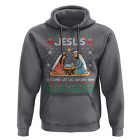 Nativity Scene Christmas Hoodie Baby Jesus Christian Xmas - Wonder Print Shop