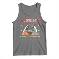 Nativity Scene Christmas Tank Top Baby Jesus Christian Xmas - Wonder Print Shop