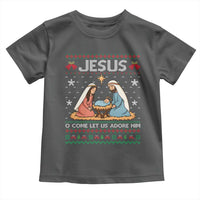Nativity Scene Christmas Toddler T Shirt Baby Jesus Christian Xmas - Wonder Print Shop