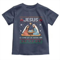 Nativity Scene Christmas Toddler T Shirt Baby Jesus Christian Xmas - Wonder Print Shop