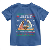 Nativity Scene Christmas Toddler T Shirt Baby Jesus Christian Xmas - Wonder Print Shop