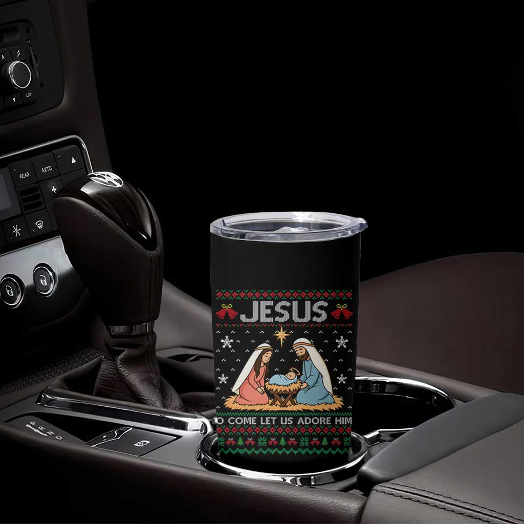 Nativity Scene Christmas Tumbler Cup Baby Jesus Christian Xmas - Wonder Print Shop
