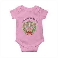 Cross Christmas Baby Onesie O Come Let Us Adove Him - Wonder Print Shop