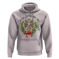 Cross Christmas Hoodie O Come Let Us Adove Him - Wonder Print Shop