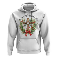 Cross Christmas Hoodie O Come Let Us Adove Him - Wonder Print Shop