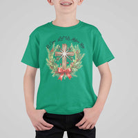 Cross Christmas T Shirt For Kid O Come Let Us Adove Him - Wonder Print Shop