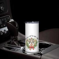Cross Christmas Skinny Tumbler O Come Let Us Adove Him - Wonder Print Shop