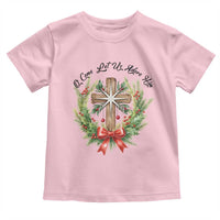 Cross Christmas Toddler T Shirt O Come Let Us Adove Him - Wonder Print Shop