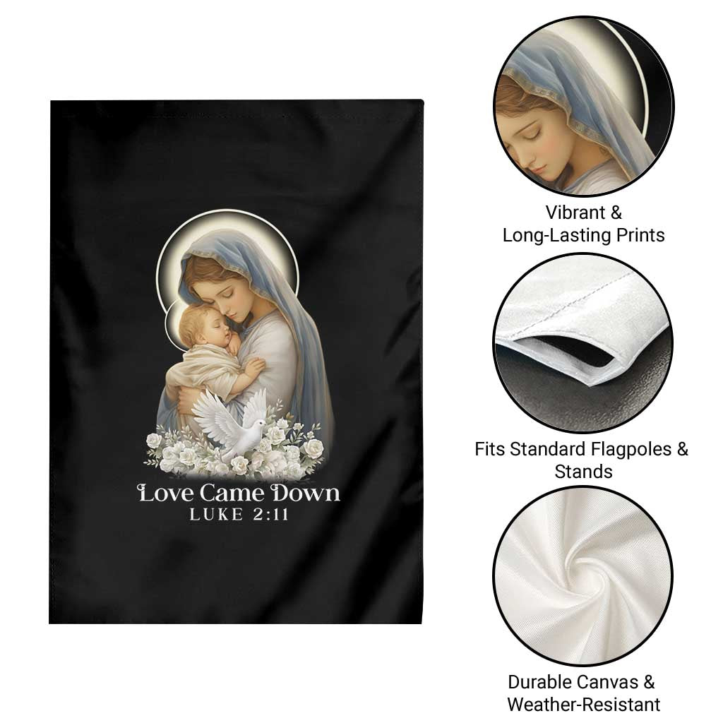 Christian Christmas Garden Flag Love Came Down Luke 2:11 - Wonder Print Shop